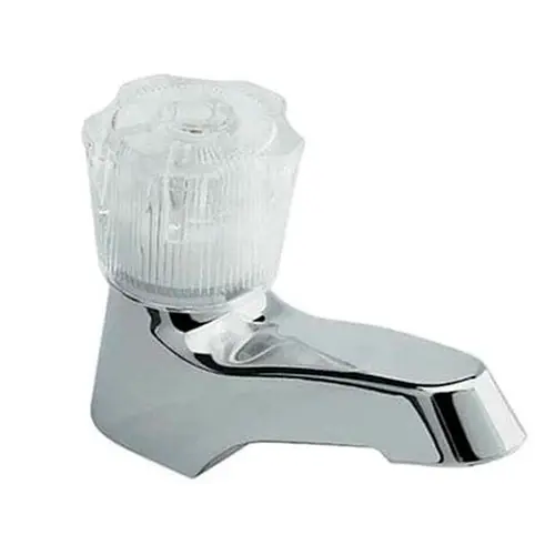 Simple washbasin faucet (chrome-plated)