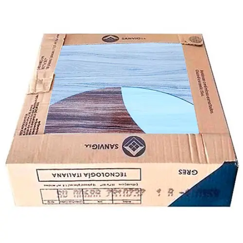 [SV-0060AC] Losa de piso Gres Cerámico Media Luna, (400x400x8mm), caja de 1.6m2