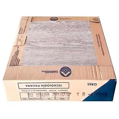 [SV-1101AC] Ceramic stoneware floor tile with wood knot finish (400 × 400 × 8 mm)